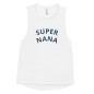 T-Shirt Débardeur Blanc pour Femme - Super Nana