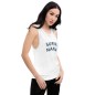 T-Shirt Débardeur Blanc pour Femme - Super Nana