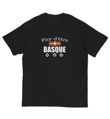 T-shirt Homme ou Femme - "Fier d'être basque"