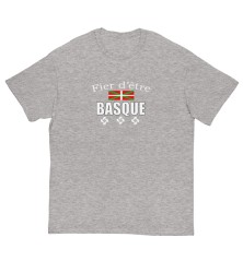 T-shirt Homme ou Femme - "Fier d'être basque"