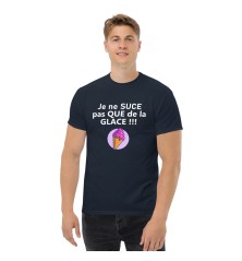 T-shirt unisexe - Humour - Je ne suce pas que de la glace