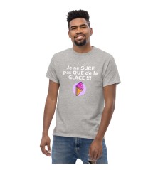 T-shirt unisexe - Humour - Je ne suce pas que de la glace