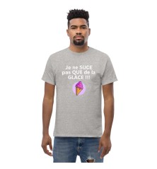 T-shirt unisexe - Humour - Je ne suce pas que de la glace