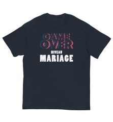 T-shirt Homme ou Femme - Game Over Niveau Mariage