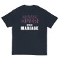 T-shirt Homme ou Femme - Game Over Niveau Mariage