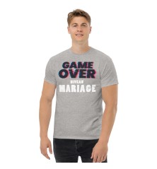 T-shirt Homme ou Femme - Game Over Niveau Mariage