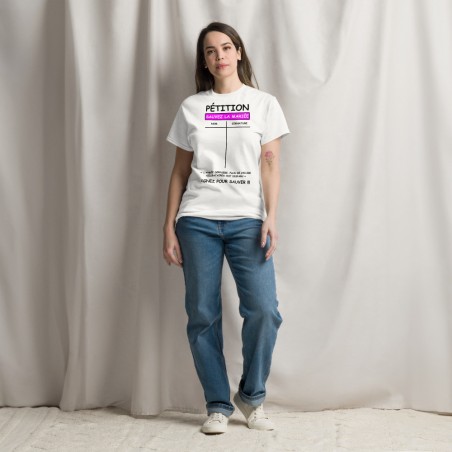 T-shirt Femme - Pétition Sauver la Mariée - EVJF