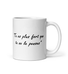 Mug Blanc - Motivation - Tu es plus fort que tu ne le penses