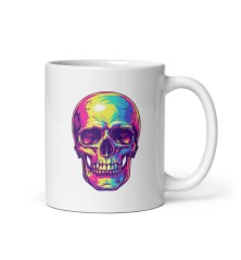 Mug Blanc Personnalisé - Tête de mort - Skull