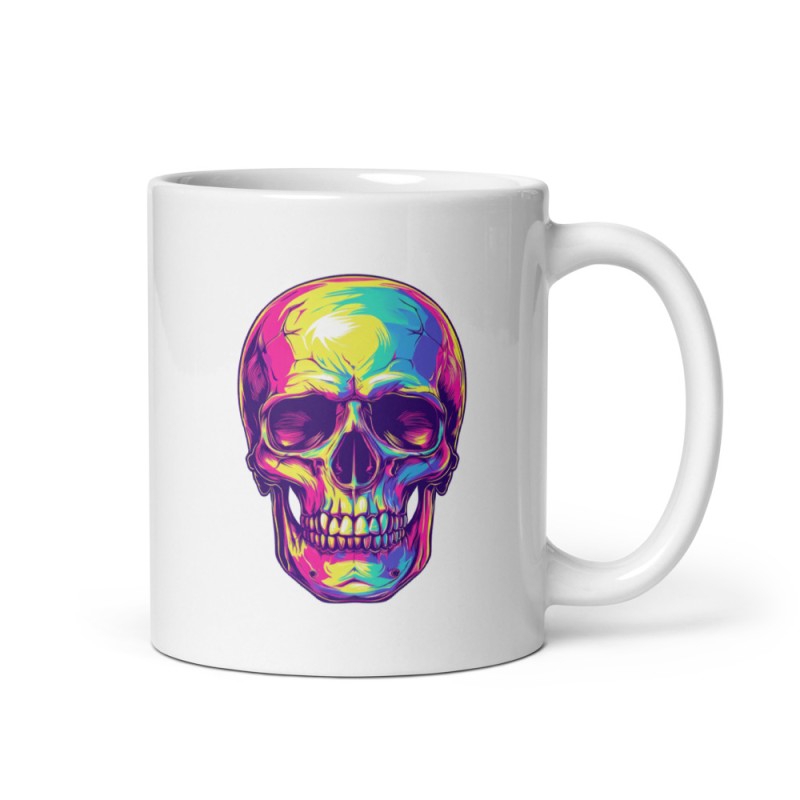 Mug Blanc Personnalisé - Tête de mort - Skull