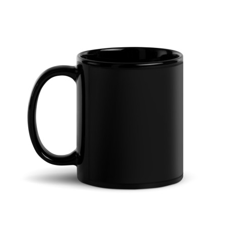 Mug brillant noir - Humour - This body is not Fake