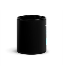 Mug brillant noir - Naissance - Team Boy