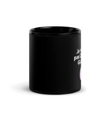 Mug brillant noir - Humour - Je ne suce pas que de la glace