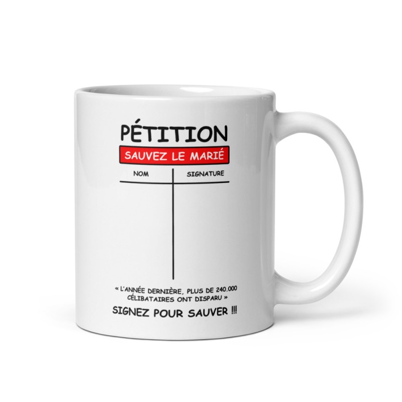 Mug - Pétition Sauver le Marié - EVG