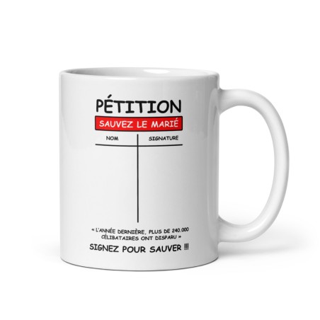 Mug - Pétition Sauver le Marié - EVG