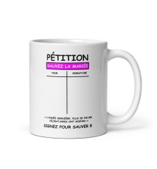 Mug - Pétition Sauver la Mariée - EVJF