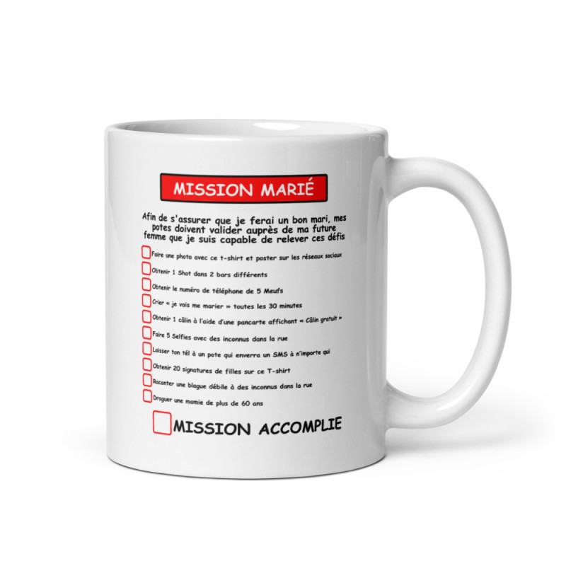 Mug Mission EVG - Enterrement de vie de Garçon