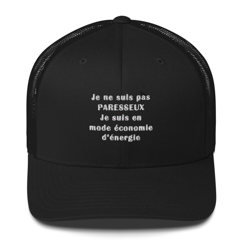 Casquette Personnalisée - Humour - Je ne suis pas paresseux