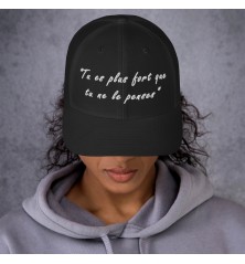 Casquette personnalisée - Message Motivation - Tu es plus fort ...